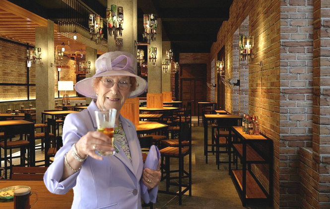 Senior Lady Praises Beer