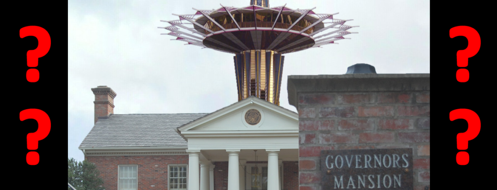 Arkansas Governor's Mansion mock image with Prayer Tower on top