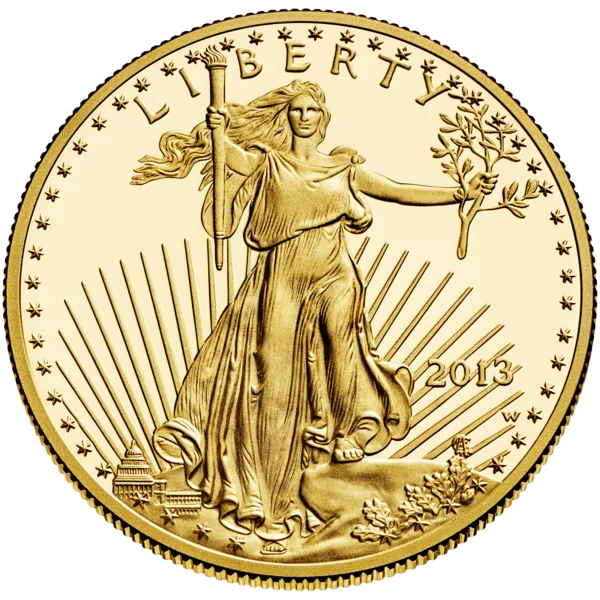 2013 Walking Liberty gold coin