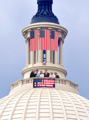 Presidential Swearing-In atop Capitol Dome