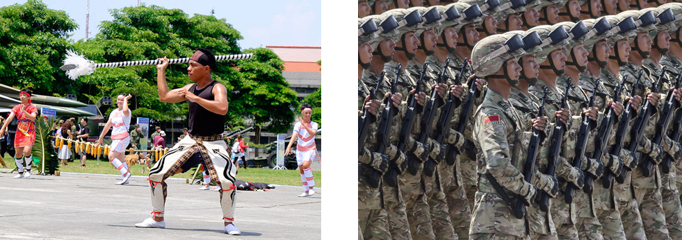 Taiwanese calisthenics, Chinese troops